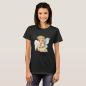 Hübsche Zahnfee mit süßem Zahn Erster verlorener Z T-Shirt (Vorne ganz)