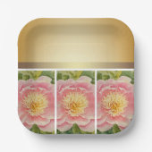 Hübsche Zapfen in einer Reihe - Papierplatte Pappteller (Vorderseite)