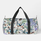 Hübsche zarte Blüten und Schmetterlinge Duffle Bag (Rückseite)