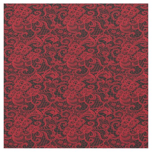 Hübsche, zarte rote Spitze Stoff (Nahaufnahme)