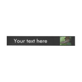 Hübsche Zebra Longwing Butterfly Custom Labels Rundum-Adressaufkleber (Person)