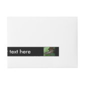 Hübsche Zebra Longwing Butterfly Custom Labels Rundum-Adressaufkleber (Vorderseite)