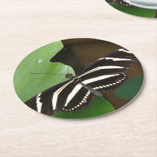Hübsche Zebra Longwing Butterfly Paper Untersetzer (Angewinkelt)