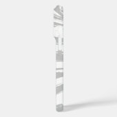 Hübsche Zebra Print in Grau Case-Mate iPhone Hülle (Rückseite / Links)