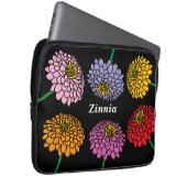 Hübsche Zinnia-Blume-Gestaltung Laptopschutzhülle (Vorne Rechts)
