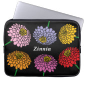 Hübsche Zinnia-Blume-Gestaltung Laptopschutzhülle (Vorderseite)