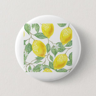 Hübsche Zitronen Button