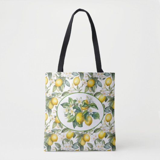 Hübsche Zitronenbaum-Wasserfarbenkunst Tasche (Vorderseite)