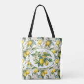 Hübsche Zitronenbaum-Wasserfarbenkunst Tasche (Rückseite)