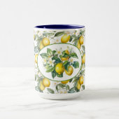 Hübsche Zitronenbäume Tasse (Zentrum)