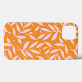 Hübsche Zweige - orange und rosa Case-Mate iPhone Case-Mate iPhone Hülle (Rückseite (Horizontal))