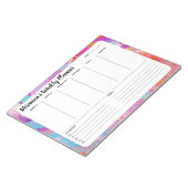 Hübschen Abstrakten Wochen, um den Notepad-Planer Notizblock (angewinkelt)