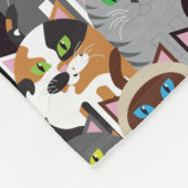 Hübschen Kätzchen Vlies Fleecedecke (Ecke)