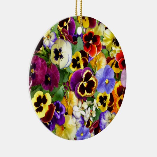 Hübschen Stiefmütterchen Keramik Ornament (Rechts)