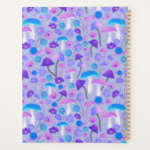 Hübscher 70er Mushrooms Snail Türkis Blau Lila Planer (Rückseite)