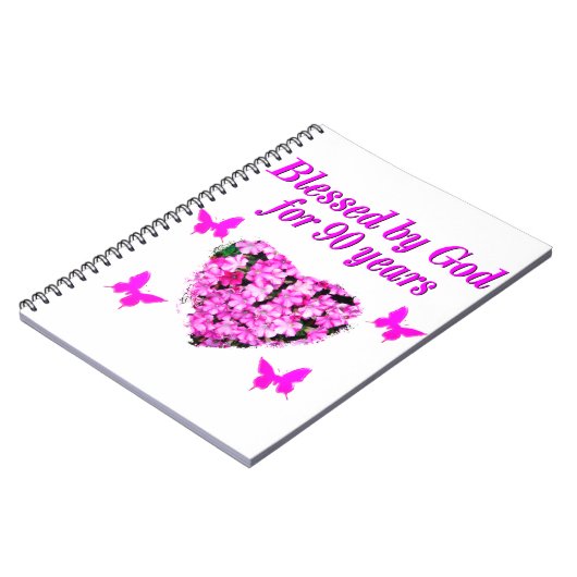 HÜBSCHER 90. GEBURTSTAG NOTIZBLOCK (Linke Seite)