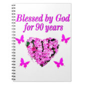 HÜBSCHER 90. GEBURTSTAG NOTIZBLOCK (Vorderseite)