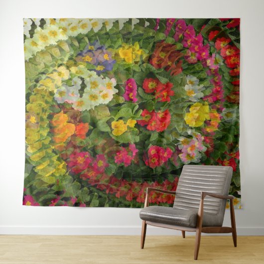 Hübscher Abend Primroses.... Wandteppich (Beispiel (Horizontal))