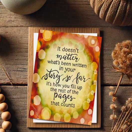 Hübscher Abstrakter Abschluss zu Ihrem Storys Karte