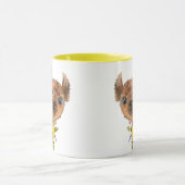 Hübscher Alpaca Llama mit Sonnenblumen Tasse (Zentrum)