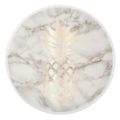 Hübscher Ananas-Ananasmarmor aus Kupfer-Rose Keramikknauf (Vorderseite)