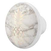 Hübscher Ananas-Ananasmarmor aus Kupfer-Rose Keramikknauf (Rechts)