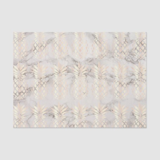 Hübscher Ananas-Ananasmarmor aus Kupfer-Rose Seidenpapier (Vorderseite)