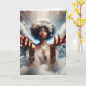 Hübscher Angel | Gott wacht über dich Karte (Gelbe Blume)