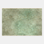 Hübscher Aquamariner Grüner Wasserfarben Weihnacht Geschenkpapier Set (Vorderseite 2)