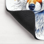 Hübscher Aquarellfuchs | Tierliebhaber Mousepad (Ecke)