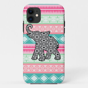 Hübscher aztekischer Muster-Elefant iPhone Fall Case-Mate iPhone Hülle