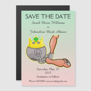 Hübscher Ball Save the Date Magneteinladung