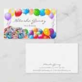 Hübscher Ballon, Party-Planer - Visitenkarte (Vorne/Hinten)