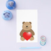 Hübscher Bär mit Herz Flyer (Einzeln)