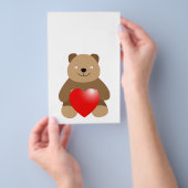 Hübscher Bär mit Herz Flyer (Handgriff)