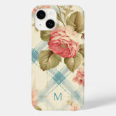 Hübscher Bauernhof Rustikale Monogramm Rosen Case-Mate iPhone Hülle (Rückseite)