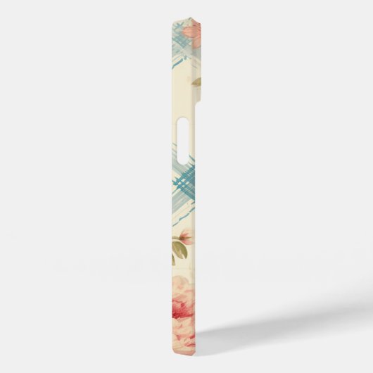 Hübscher Bauernhof Rustikale Monogramm Rosen Case-Mate iPhone Hülle (Rückseite / Rechts)