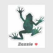 Hübscher Baumfrosch Aufkleber (Blatt)