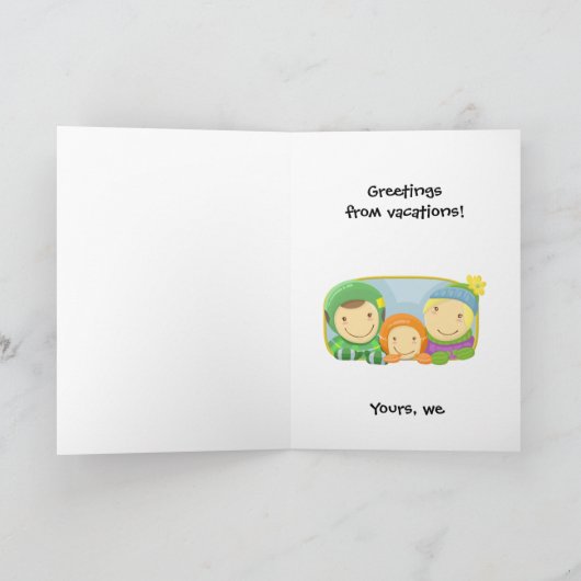 Hübscher Berglift mit Sportlern Grußkarte Karte (Innenseite)