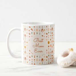 Hübscher Best-Mom-Ever-Boho-Muster-Kaffeebecher Kaffeetasse