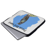 Hübscher Black Starling Aviv Vogelbeobachter Proud Laptopschutzhülle (Vorne Knopf)