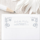 Hübscher, blau weich, silberfarbener, floraler Rah (Insitu)