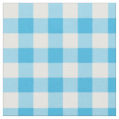Hübscher blau-weiß karierter Gingham-Stoff Stoff (Nahaufnahme)