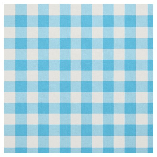 Hübscher blau-weiß karierter Gingham-Stoff Stoff (Muster)