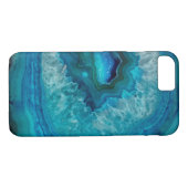 Hübscher blauer Geode Edelstein-Kasten Case-Mate iPhone Hülle (Rückseite (Horizontal))