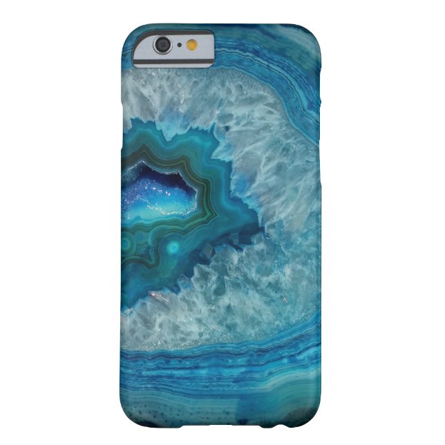 Hübscher blauer Geode Edelstein-Kasten Case-Mate iPhone Hülle (Rückseite)