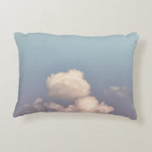 hübscher blauer Himmel und Wolken werfen Kissen (Rückseite)