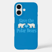 Hübscher Blauer Polar Case-Mate iPhone Hülle (Rückseite)