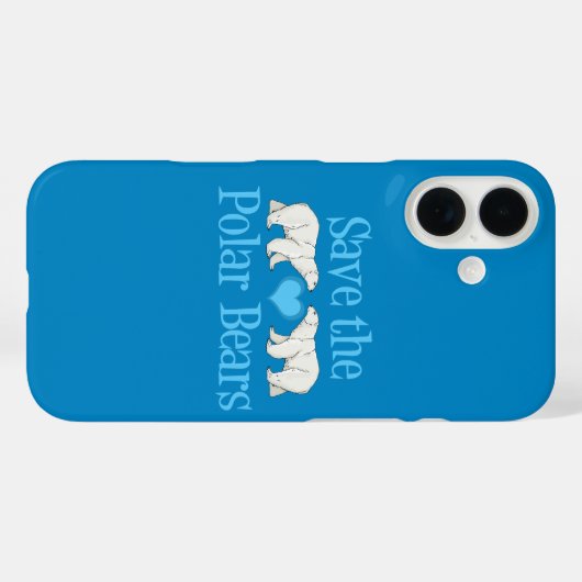 Hübscher Blauer Polar Case-Mate iPhone Hülle (Rückseite (Horizontal))