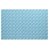 Hübscher blauer Pseudo-Patchwork-Gänseblümchen-Ket Stoff (Yard (91,4 cm))